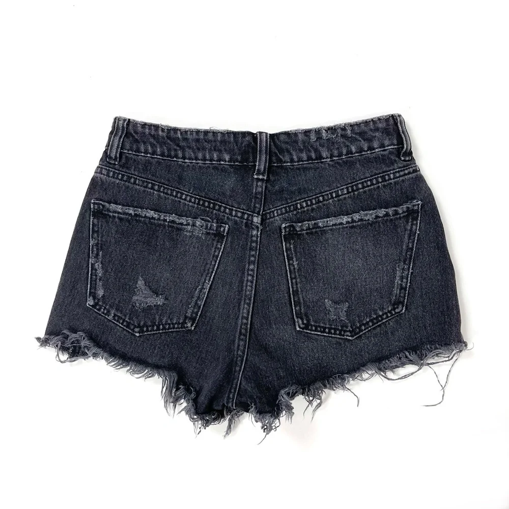 Zara | Mid-Rise Denim Shorts